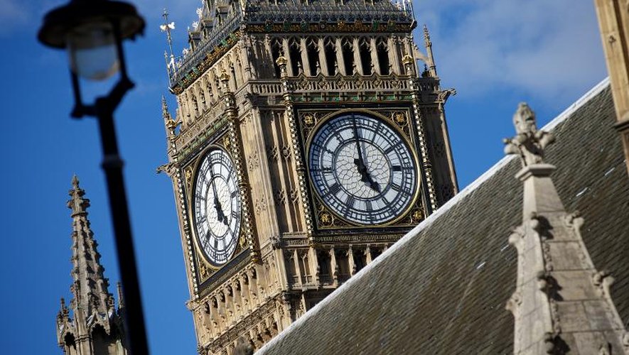 Big Ben qui surmonte le Palais de Westminster le 3 août 2012