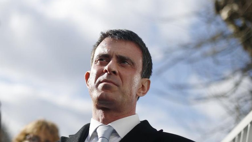 Manuel Valls à Cachan (Val-de-Marne) le 4 mars 2015