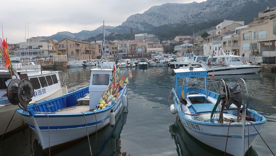 Le petit port de la Madrague de Montredon, près de la maison où vivait la navigatrice française Florence Arthaud à Marseille