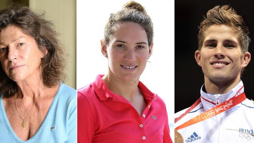 Les trois grands sportifs français qui ont perdu la vie dans l'accident d'hélicopère: Florence Arthaud, Camille Muffat et Alexis Vastine.