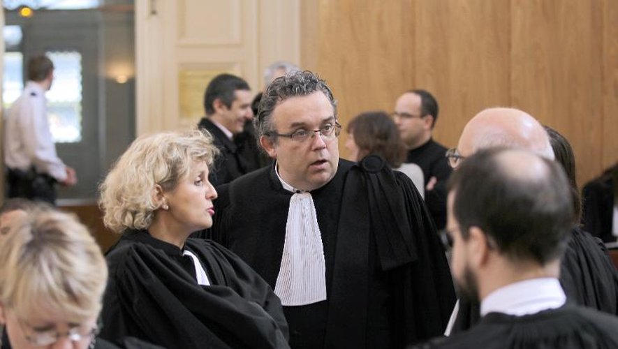 L'avocat de BTP Bouygues TP, Philippe Gooseens, à l'ouverture du procès le 10 mars 2015 à Cherbourg