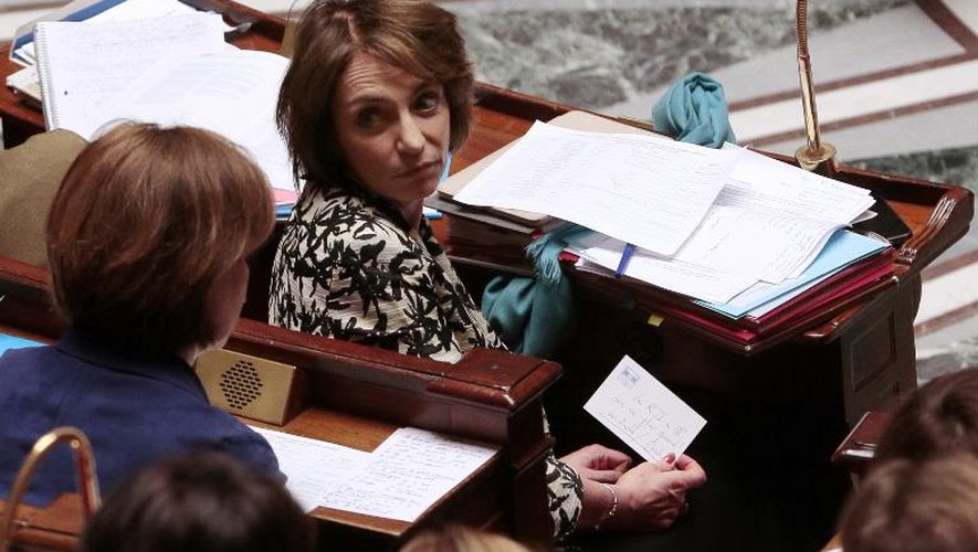La ministre de la Santé Marisol Touraine le 10 mars 2015 à l'Assemblée nationale lors de la discussion de la proposition de loi  PS-UMP sur la fin de vie