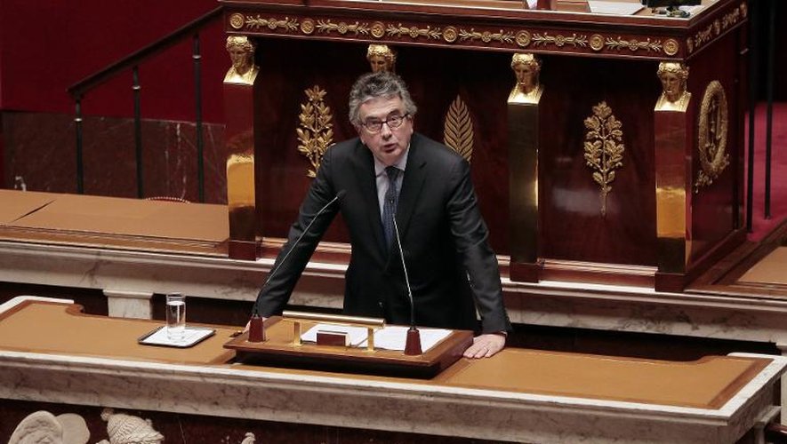 Le député Alain Claeys le 10 mars 2015 à l'Assemblée nationale lors de la discussion de la proposition de loi  PS-UMP sur la fin de vie