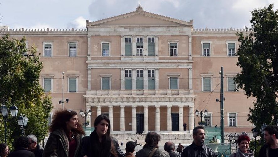 Le Parlement grec à Athènes, le 6 mars 2015