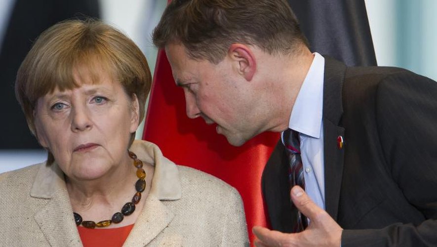 Le porte-parole d'Angela Merkel, Steffen Seibert, le 10 octobre 2014 à Berlin