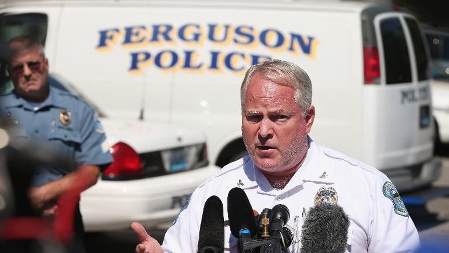 Le chef de la police de Ferguson, Thomas Jackson, le 13 août 2014 à Ferguson