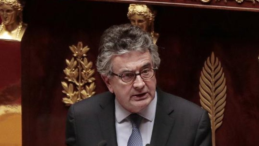 Le député socialiste Alain Claeys lors du débat sur la fin de vie le 10 mars 2015 à l'Assemblée nationale à Paris