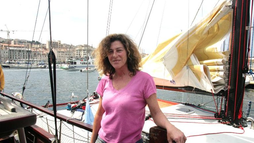 Florence Arthaud le 15 avril 2007 à Marseille