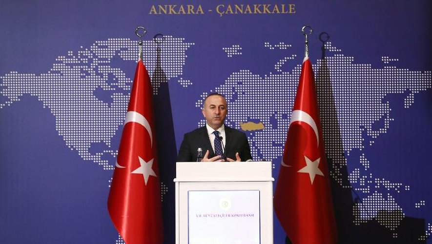 Le ministre turc des Affaires étrangères, Mevlut Cavusoglu le 9 janvier 2015 à Ankara