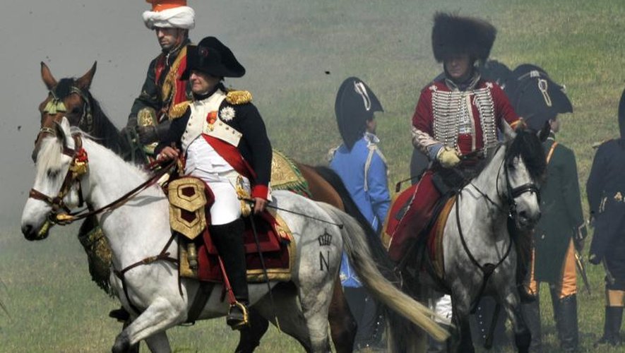 Une reconstitution historique de la bataille de Waterloo, le 17 juin 2012 à Waterloo en Belgique