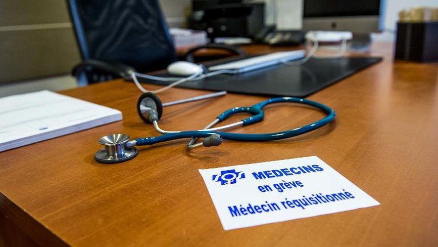 Cabinet médical fermé en raison d'une grève le 29 décembre 2014 à Lille