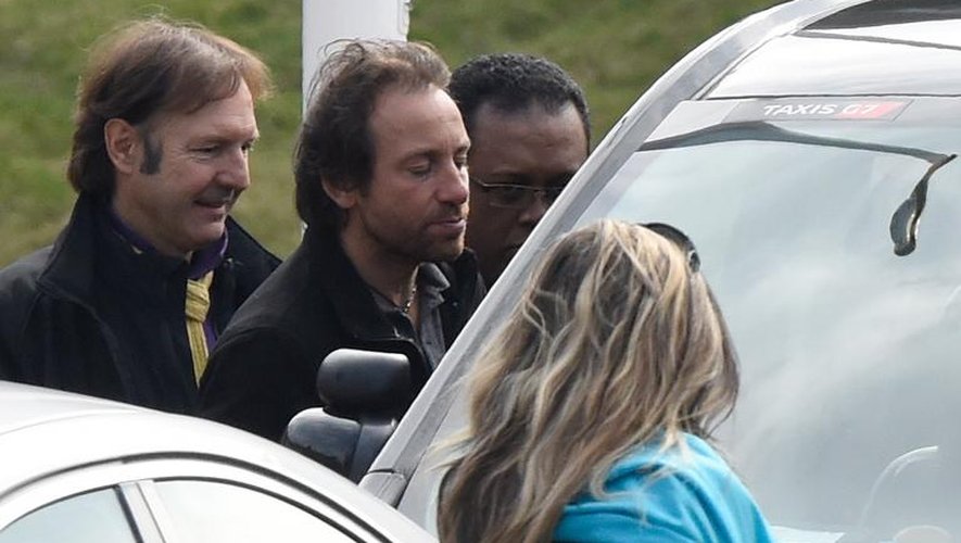 Philippe Candeloro à son arrivée le 14 mars 2015 à l'aéroport Charles-de-Gaulle à Roissy