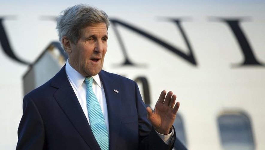 Le secrétaire d'Etat américain John Kerry arrive à Sharm el-Sheikh  en Egypte, le 13 mars 2015