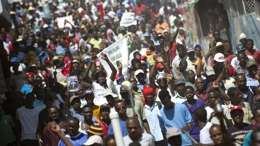 Une manifestation antigouvernementale et le 5 mars 2015 à Port-au-Prince