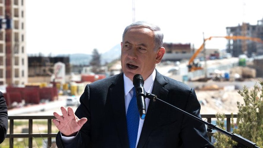 Le Premier ministre israélien Benjamin Netanyahu à Har Homa, à Jérusalem-est le 16 mars 2015