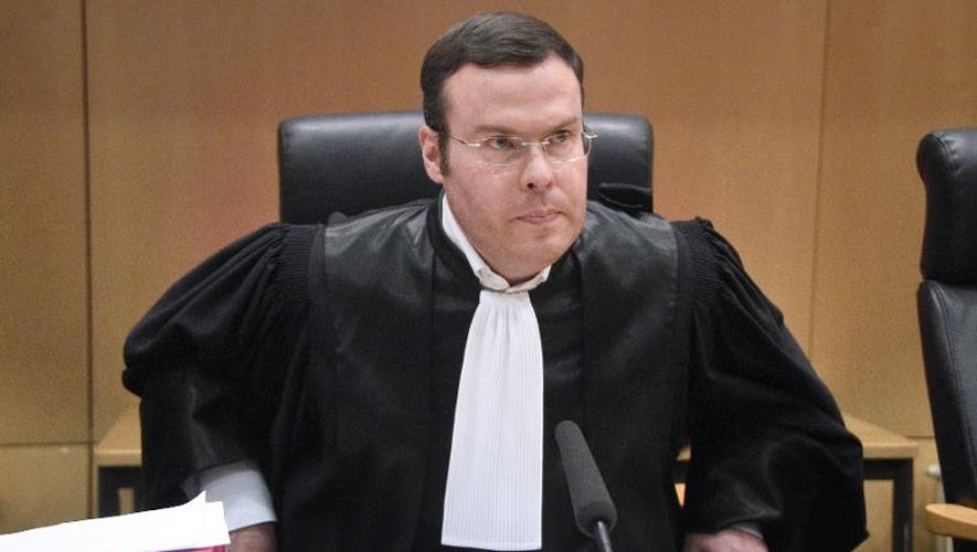 Le président du tribunal correctionnel de Rennes, Nicolas Léger, peu avant l'ouverture du procès de deux policiers, accusés de non-assistance à personne en danger, le 16 mars 2015