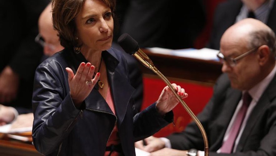 La ministre de la Santé, Marisol Touraine,le 17 mars 2015 à l'Assemblée nationale à Paris