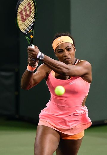 La joueuse de tennis américaine Serena Williams au tournoi d'Indian Wells, en Californie le 18 mars 2015