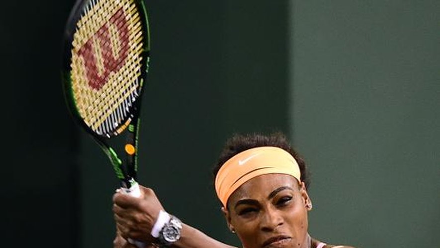 La joueuse de tennis américaine Serena Williams au tournoi d'Indian Wells, en Californie le 18 mars 2015
