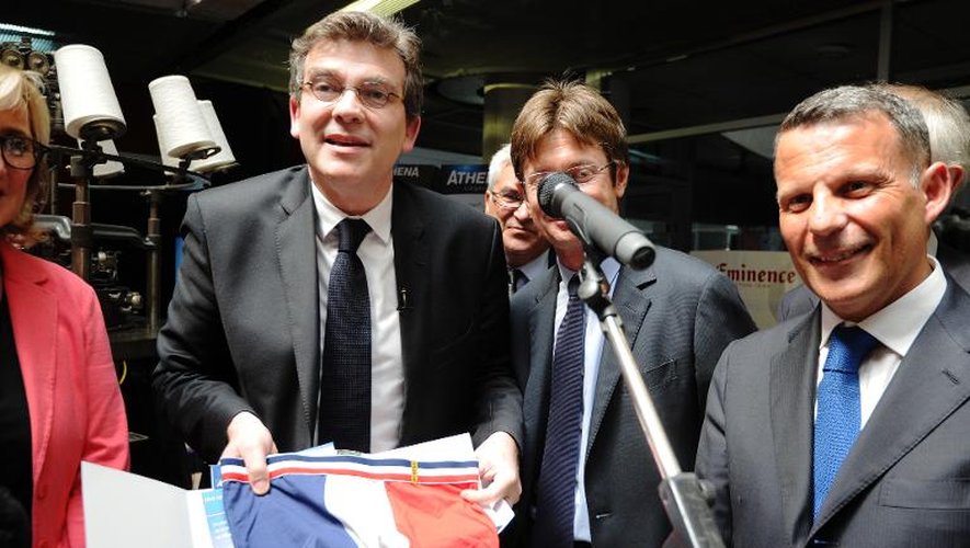 Alors ministre du Redressement productif, Arnaud Montebourg s'était engagé dans la défense de l'industrie "Made in France", comme lors de cette visite chez Eminence, le 1er juillet 2013 à Aimargues