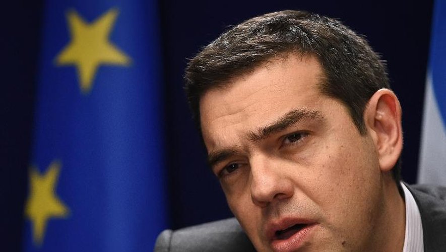 Le Premier ministre grec Alexis Tsipras à Bruxelles le 20 mars 2015