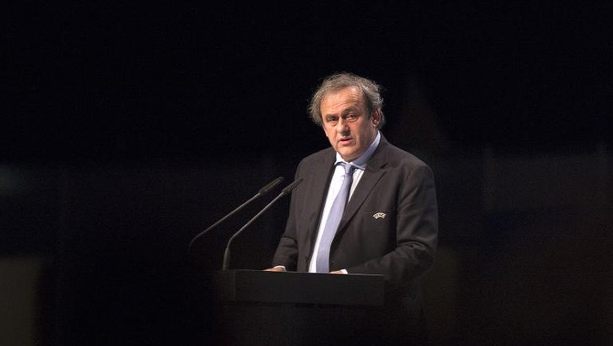 Le président de l'UEFA Michel Platini, le 24 mars 2015 à Vienne
