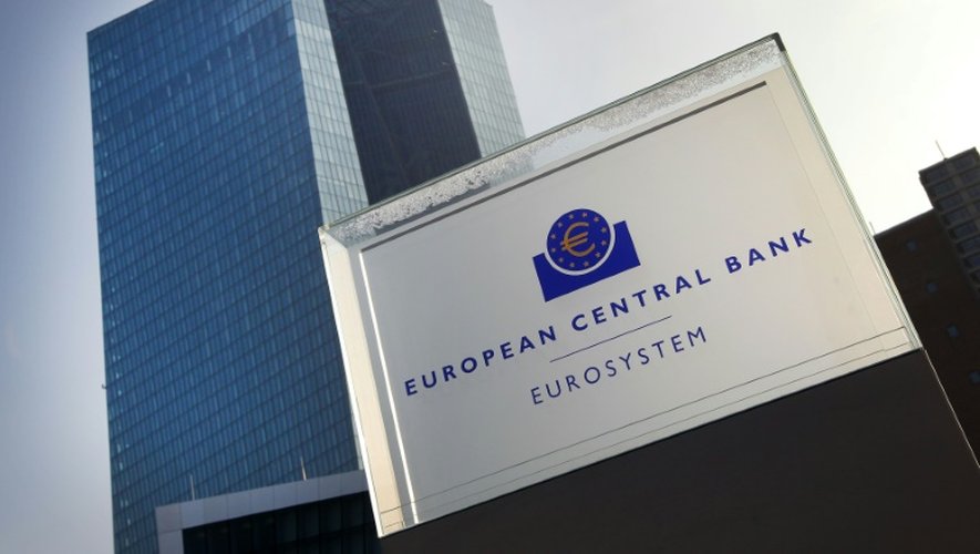 Le siège de la Banque centrale européenne (BCE), le 21 janvier 2016 à Francfort en Allemagne