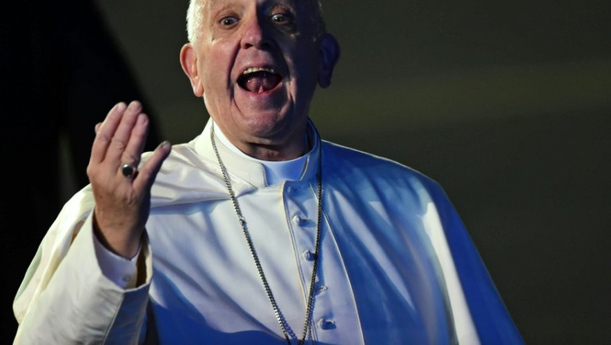Le pape François à son arrivée à Mexico le 12 février 2016