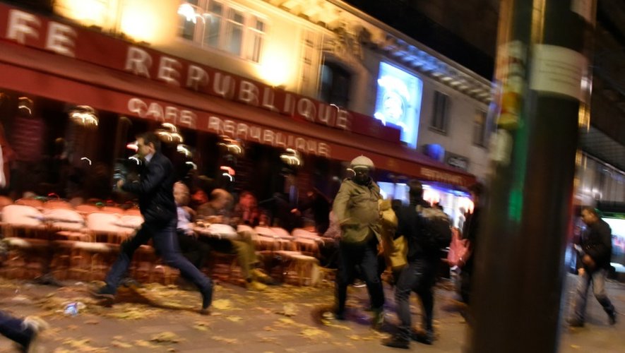 Scène de panique le 13 novembre 2015 à Paris