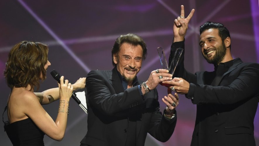 Johnny Hallyday récompensé aux Victoires de la Musique le 12 février 2016
