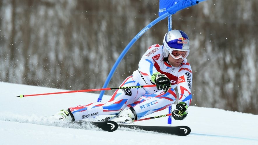 Le Français Alexis Pinturault lors du slalom géant de Yuzawa Naeba au Japon, le 13 février 2016