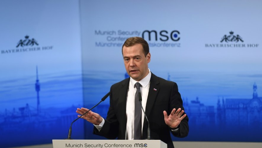 Le Premier ministre russe Dmitri Medvedev à Munich, le 13 février 2016