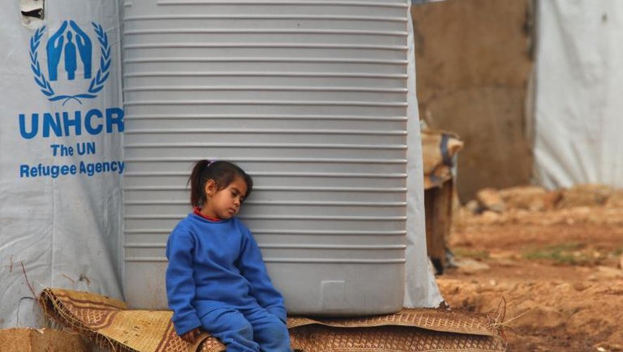 Une fillette syrienne réfugiée à Baalbeck (Liban), le 24 février 2015