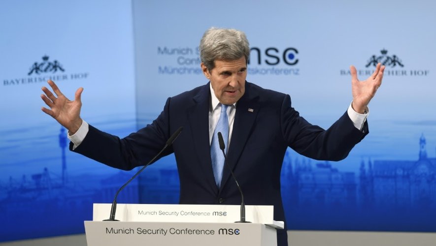 Le secrétaire d'Etat américain John Kerry à Munich, le 13 février 2016