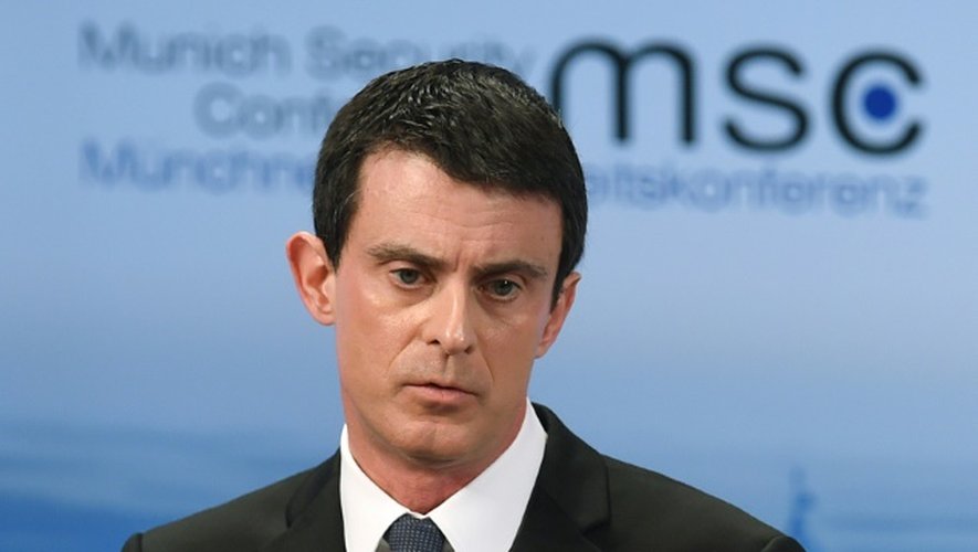 Le Premier ministre Manuel Valls lors de la 2e journée de la 52e Conférence de Munich sur la Sécurité, le 12 février 2016