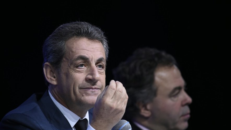 Nicolas Sarkozy lors du Conseil national des Républicains le 14 février 2016 à Paris
