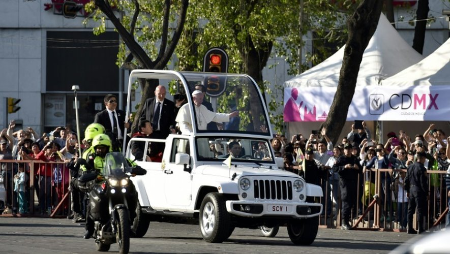 Le pape François le 14 février 2016 à Mexico