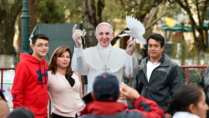 Le pape le 14 février 2016 à San Cristobal de las Casas dans l'Etat du Chiapas au Mexique