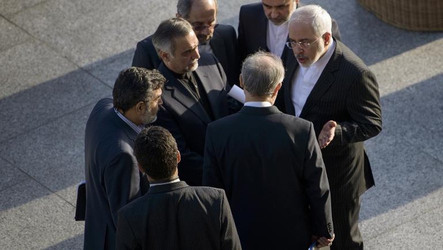 La délégation iranienne lors des négociation sur le nucléaire, le 27 mars 2015 à Lausanne