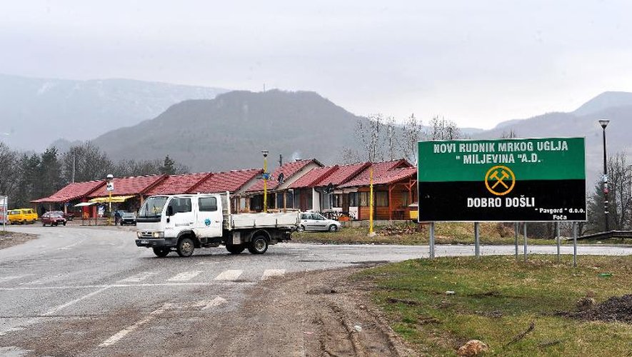 Le village de Miljevina le 27 mars 2015 en Bosnie
