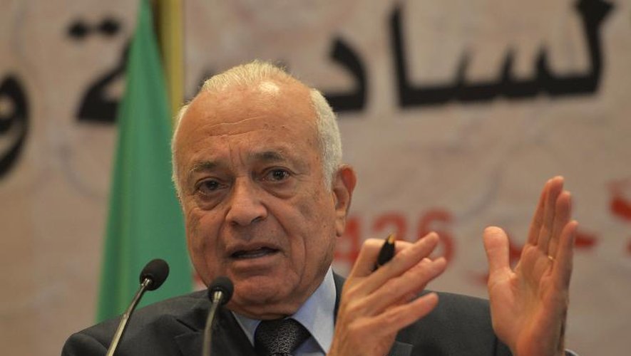 Le secrétaire général de la Ligue arabe Nabil le 29 mars 2015 à Charm el-Cheik