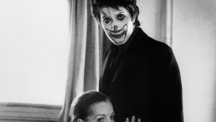 Jacques Dutronc et Romy Schneider interprètent une scène du film "L'important c'est d'aimer"  d'Andrzej Zulawski, en 1975