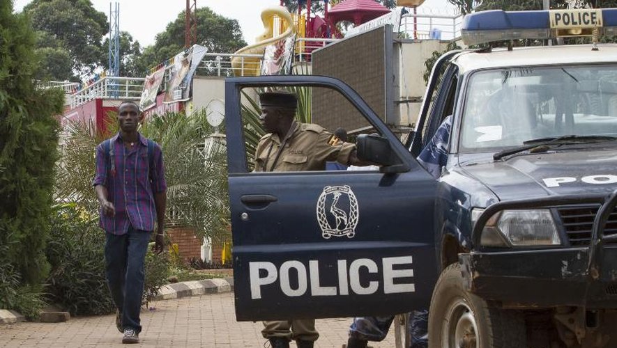La police ougandaise à Kampala le 14 septembre 2014
