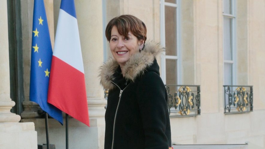 La contrôleure des prisons, Adeline Hazan, à son arrivée le 5 mars 2015 à l'Elysée à Paris