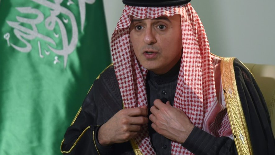 Le ministre saoudien des Affaires étrangères,  Adel al-Jubeir, lors d'une interview le 18 février 2016 à l'AFP, à Ryad