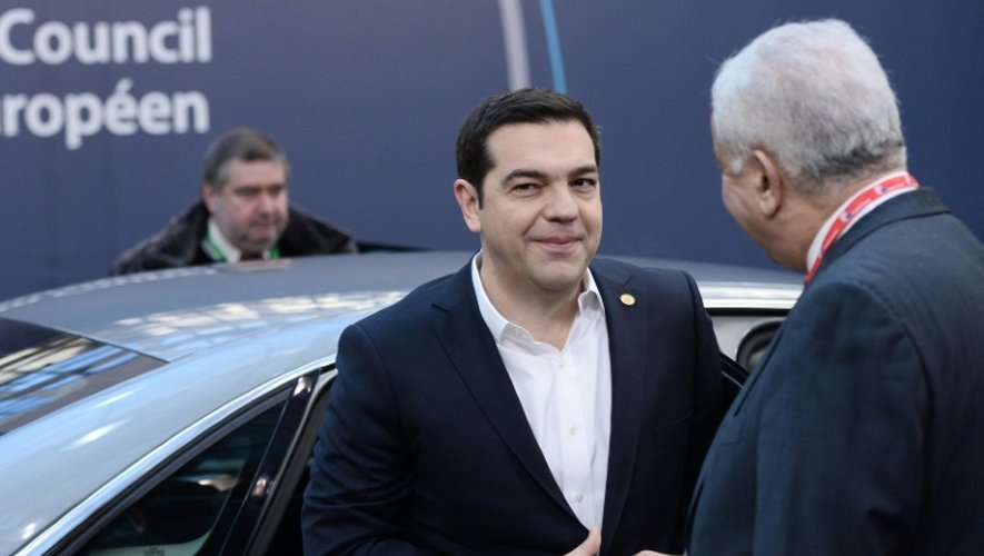 Le Premier ministre grec Alexis Tsipras, à son arrivée le 19 février 2016 à Bruxelles