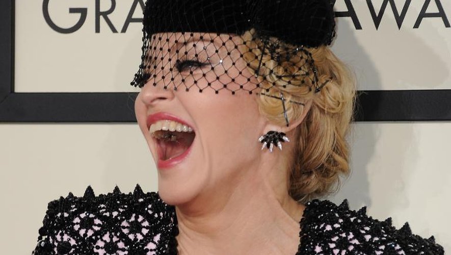 Madonna lors des Grammy Awards à Los Angeles, le 8 février 2015