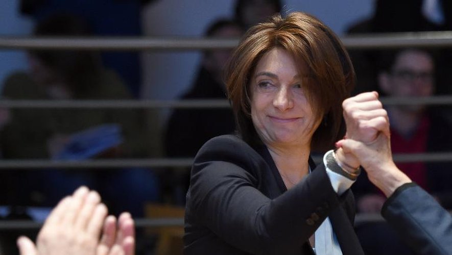 Martine Vassal élue présidente du conseil départemental des Bouches-du-Rhône, le 2 avril 2015 à Marseilles