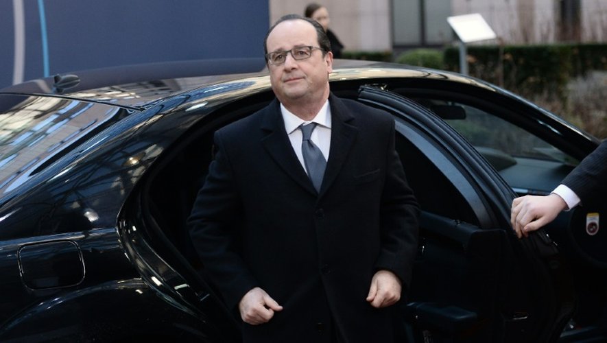 Le président français François Hollande, le 19 février 2016 à Bruxelles