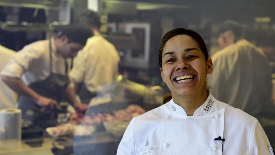 La Dominicaine Maria Marte est la chef du Club Allard à Madrid, l'un des 21 restaurants deux étoiles du guide Michelin 2015 en Espagne et au Portugal